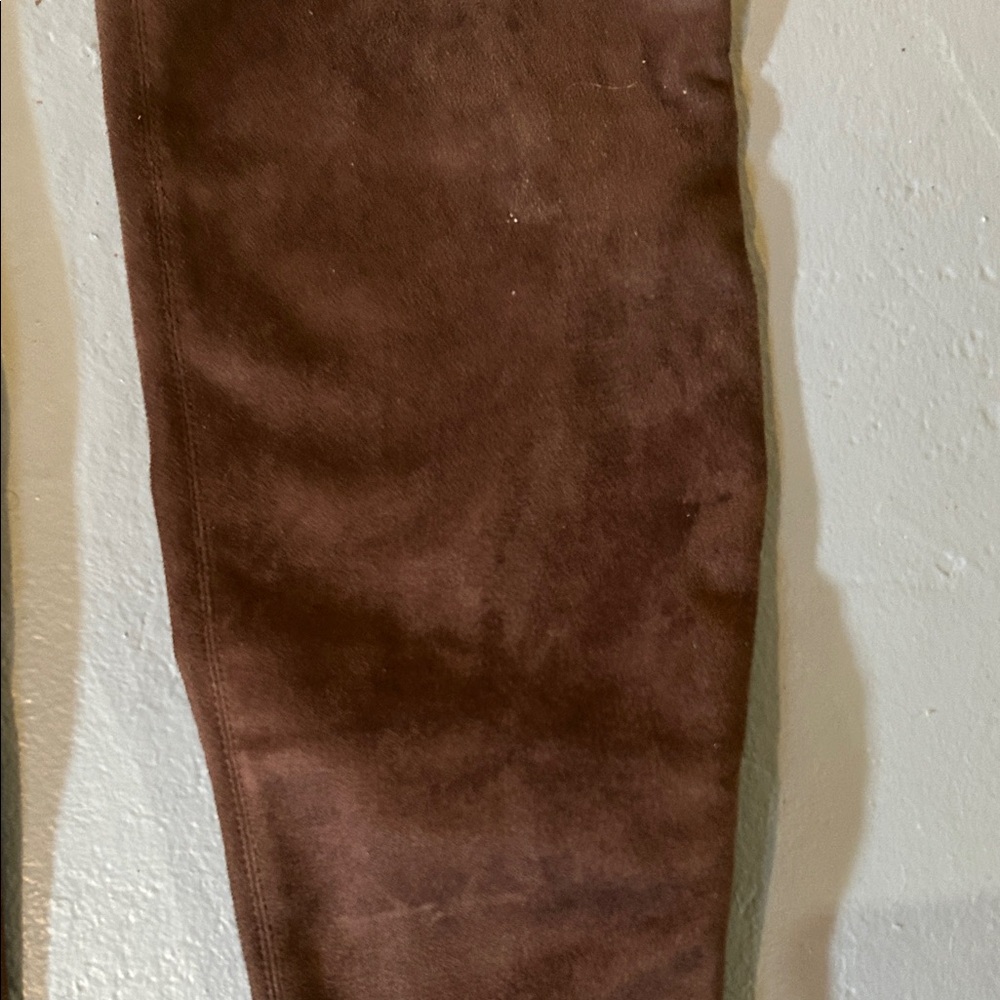 JLo, Jennifer Lopez Elegant Brown Suede Stretch Over the Knee Women's Boots, 9M - Picture 6 of 8